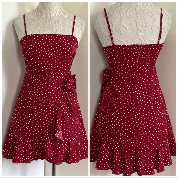 Princess Polly Caesura Mini Dress in Wine sz 4 - Picture 8 of 16